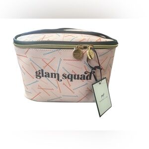 Glam Squad Pink Cosmetic Bag by Dabney Lee train case NWT